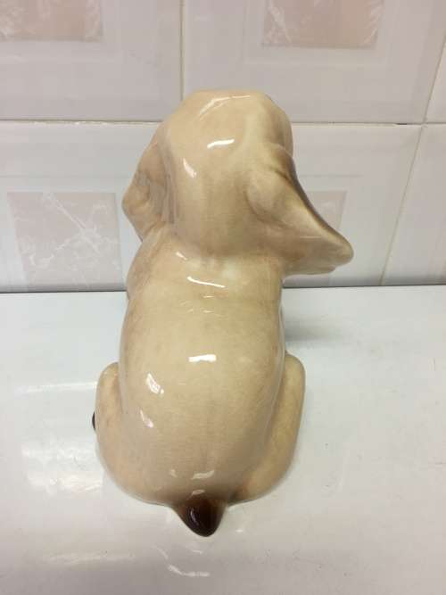 PORCELAIN SPANIEL LARGE DOGGIE STAMPED FAIARTE