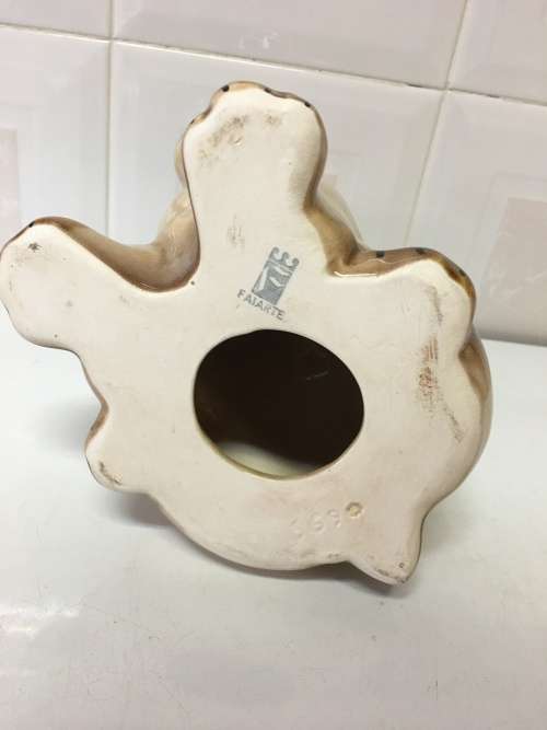 PORCELAIN SPANIEL LARGE DOGGIE STAMPED FAIARTE
