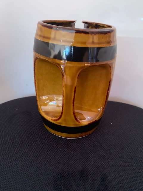 LIMOSIN BRANDY PORCELIAN PITCHER IN BARREL DESIGN FOR ADVERTISING PROMOTIONS