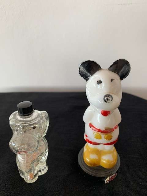 NOVELTY MINIATURE ANIMAL PERFUME BOTTLES X 3