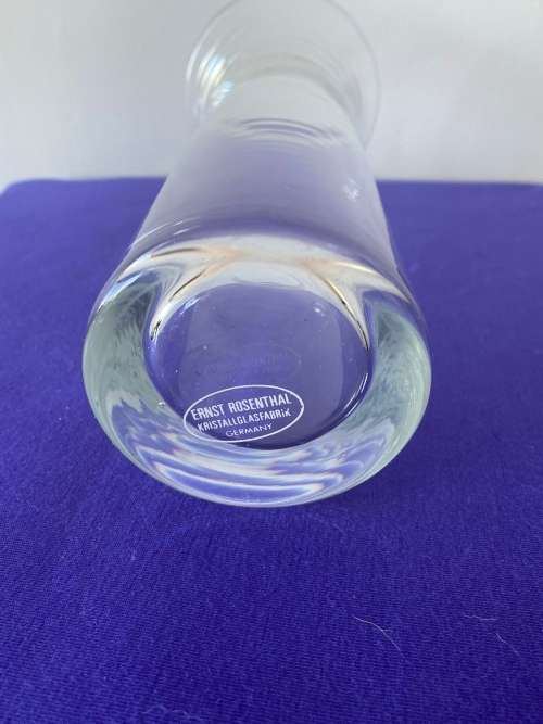 ERNST ROSENTHAL GERMAN CRYSTAL LARGE STUDIO VASE