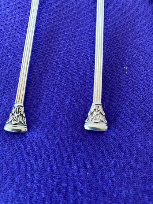 STERLING SILVER SET OF 6 x CAKE FORKS