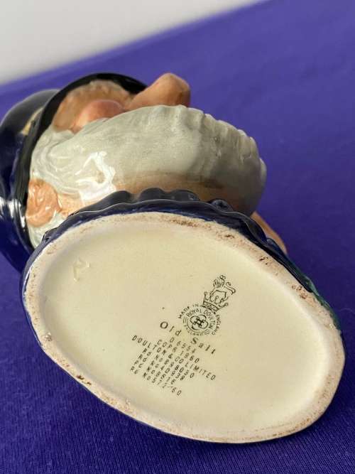 ROYAL DOULTON ENGLAND OLD SALT SMALL CHARACTER JUG D 6554