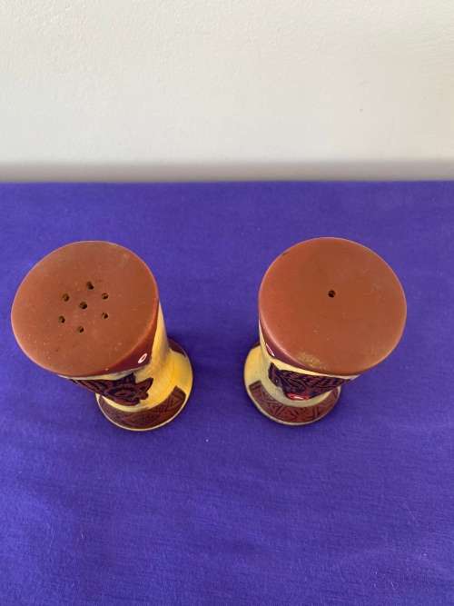 KRUGER PARK POTTERY SALT AND PEPPER SET