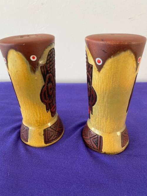 KRUGER PARK POTTERY SALT AND PEPPER SET