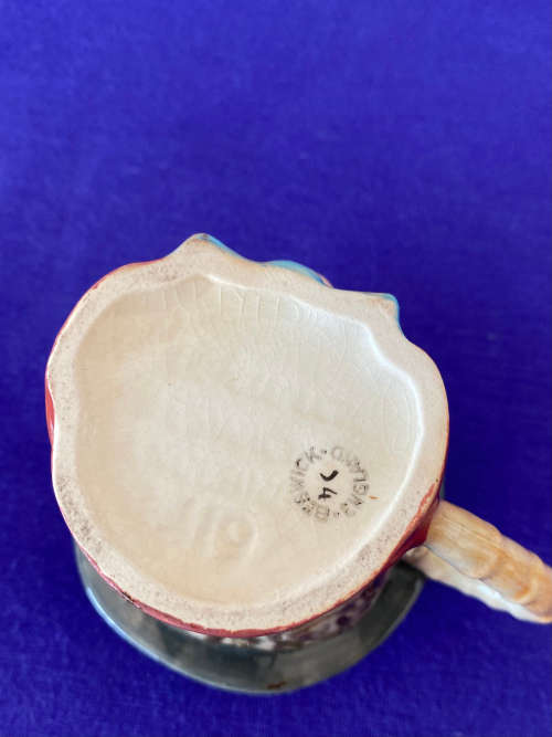 BESWICK ENGLAND MR PICKWICK CIRCA 1954 HANDPAINTED TOBY CREAMER JUG