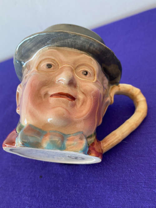 BESWICK ENGLAND MR PICKWICK CIRCA 1954 HANDPAINTED TOBY CREAMER JUG