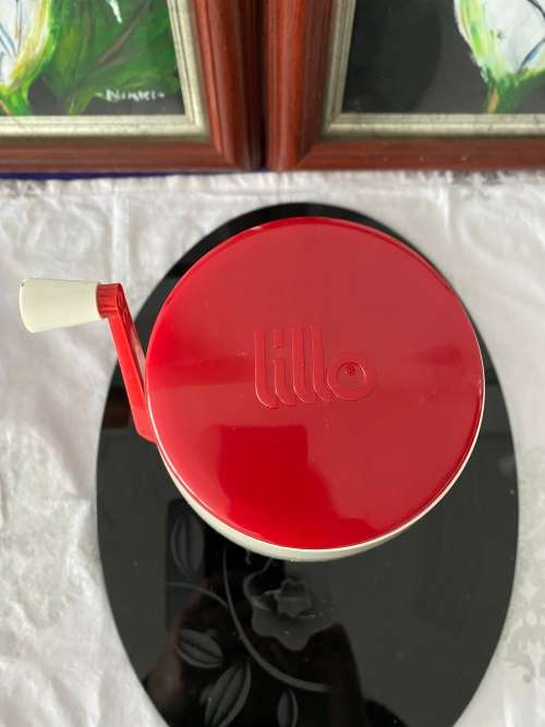 VINTAGE 1970s LILLO RETRO ITALIAN ICE CRUSHER/SHAVER HAND CRANK| MCM BAR COCKTAILS