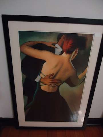 "Dancing Couple" Large Framed Print