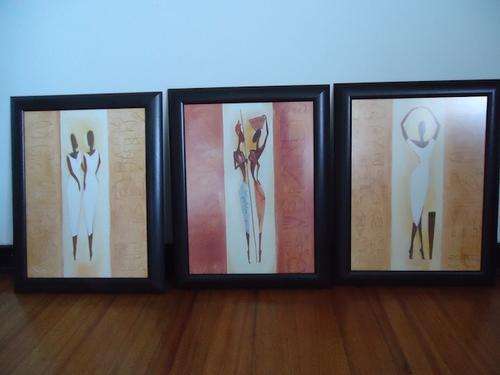 Ethnic (Set of 3 ) Meduim Framed Prints