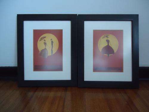 Ethnic ( Set of 2 ) Small/Meduim Framed Prints