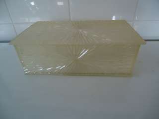 Lucite Jewellery Sunray Design Box Made in England
