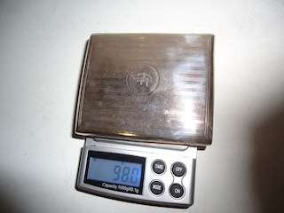 Hallmark Solid Silver Cigarette Case Circa 1916 - 98grams