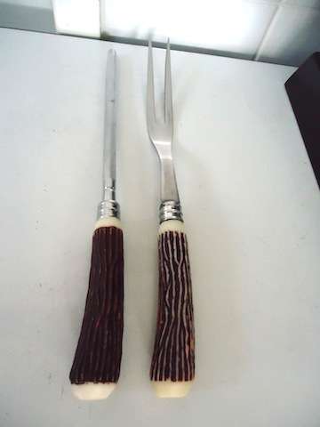 VINTAGE CARVING SET STAINLESS STEEL - 2 PIECE