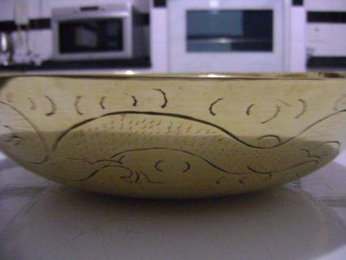 Chinese Brass Dragon Bowl