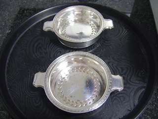 Union Castle Liner Wine Bottle Holders Pair (Per Each)