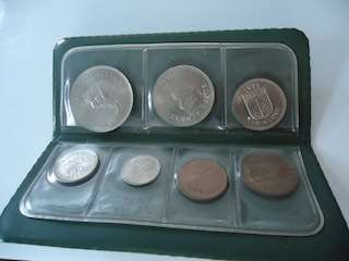 Coins of Rhodesia (Set of 7)  Circa 1975