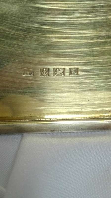 Silver cigarette case