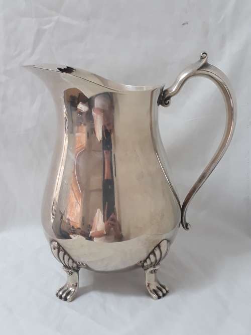 Vintage silver plate water pitcher