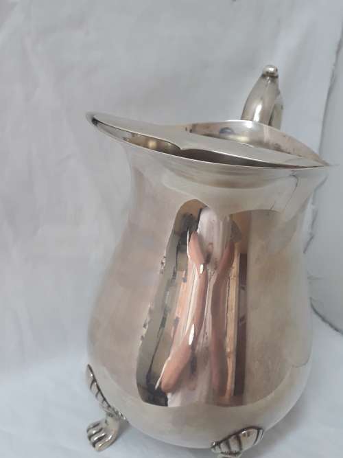 Vintage silver plate water pitcher