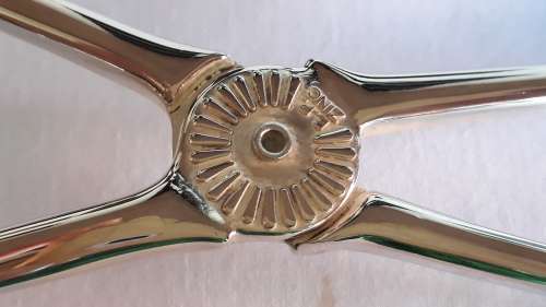 Vintage silver plated tongs