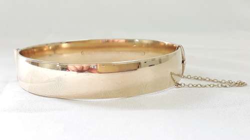 Vintage 9ct gold Metal Core bangle