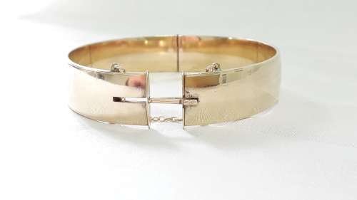 Vintage 9ct gold Metal Core bangle