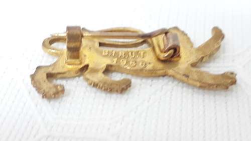 1968 British Lions rugby tour brass pin