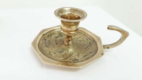 Vintage brass candle holders