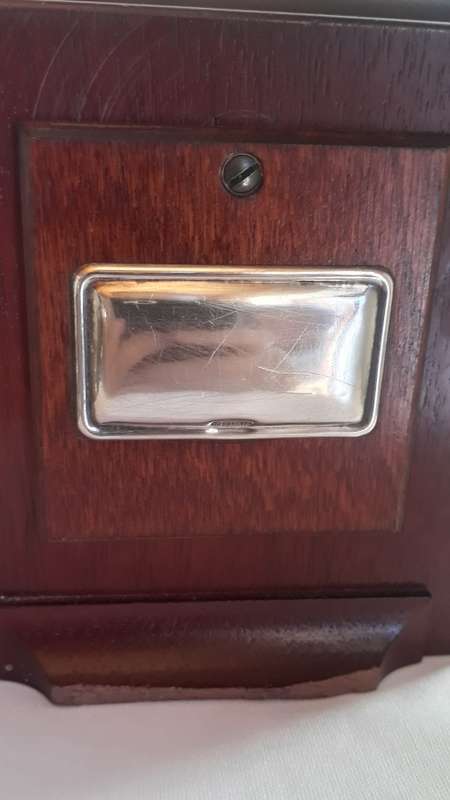 R Carr silver clock