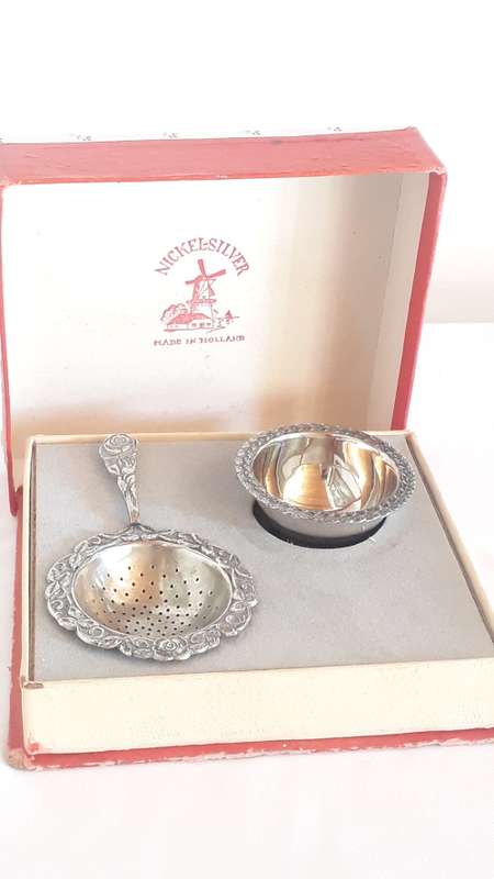 Vintage Dutch tea strainer-Holland-boxed