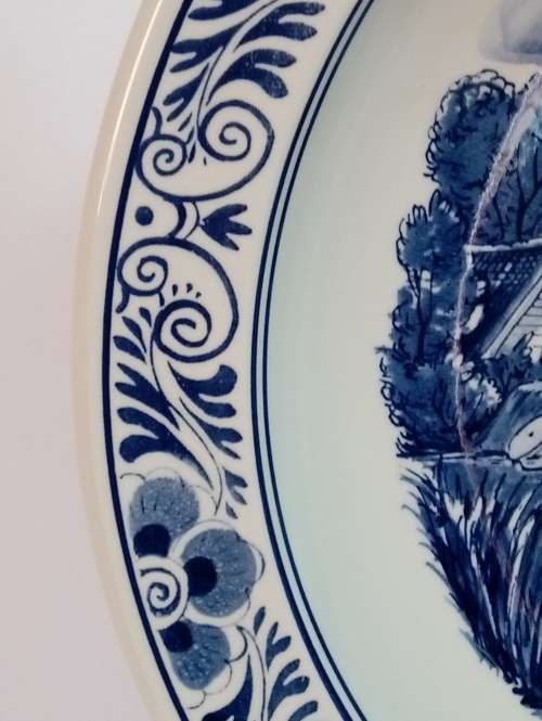 Vintage Delft Blauw wall bowl