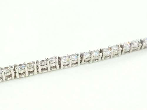 Sterling silver cubic tennis bracelet