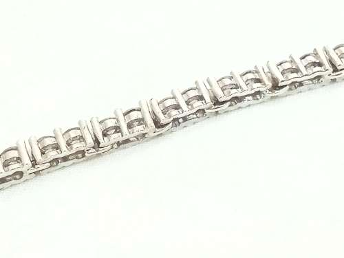 Sterling silver cubic tennis bracelet