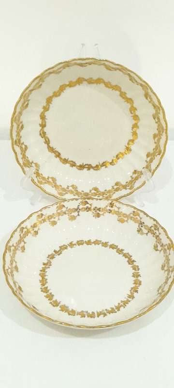 Antique Crown Derby bowls