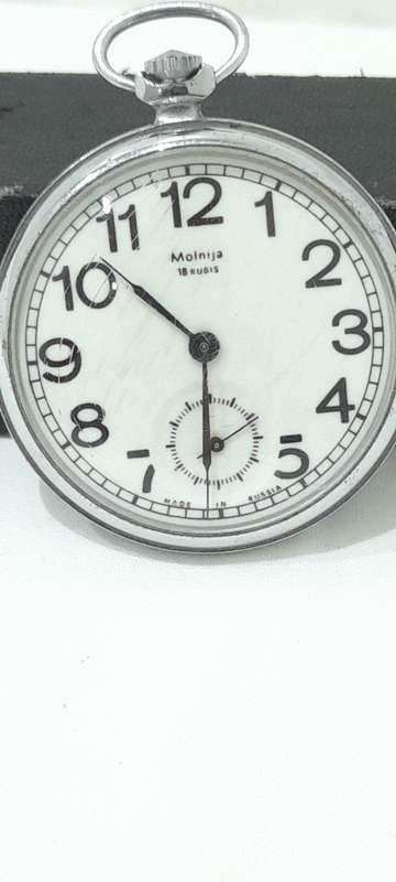 1965 - 1997 Russian Molnija pocket watch