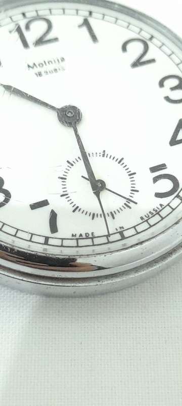 1965 - 1997 Russian Molnija pocket watch