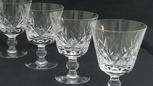 Stuart crystal wine glasses