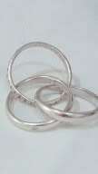 Sterling silver Russian wedding band