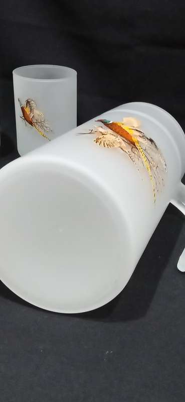 1960s - 70s water/juice jug with 6 glasses