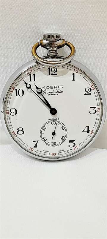 Vintage Moeris  Grands Prix pocket watch