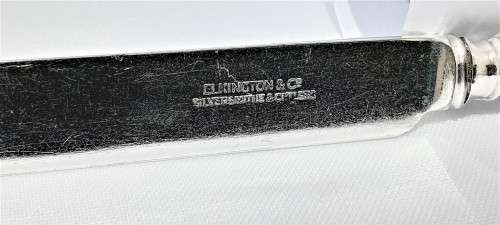 Antique Elkington & Co butter knives