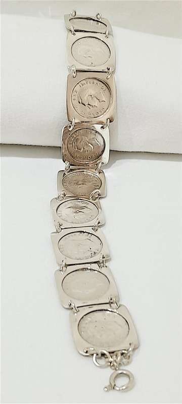 Vintage sterling silver Tickey bracelet