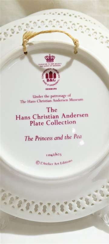 Vintage Bing & Grondal Hans Christian Andersen display wall plates
