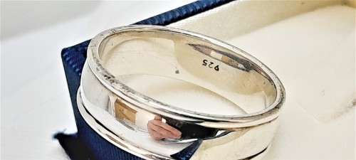 Sterling silver men`s band
