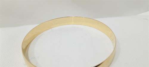 9ct Gold broad bangle