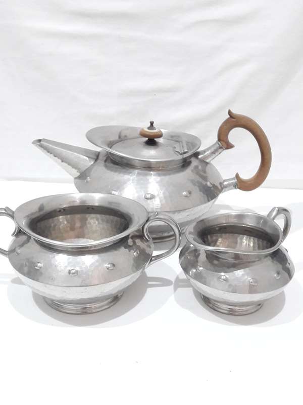 1930s Don Pewter teaset