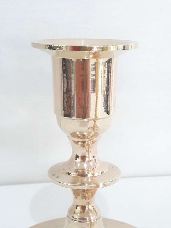 Vintage brass candle holders