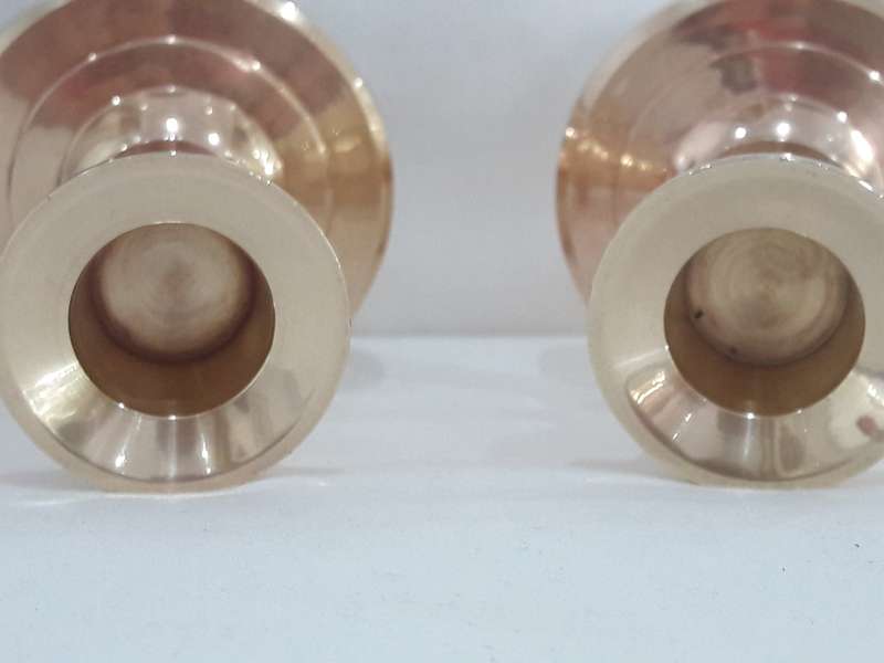 Vintage brass candle holders