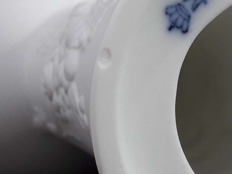 1970s Kaiser bisque porcelain vase and candle holders